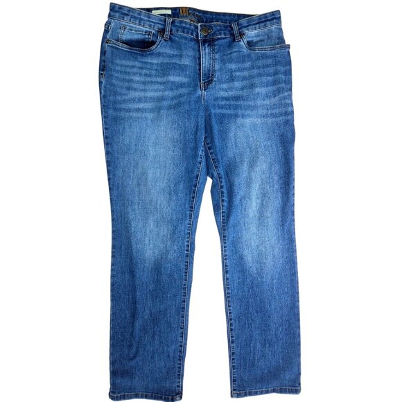 Kut From The Kloth Medium Wash Denim Carrie Boyfriend Jeans 14 (36x31) - Picture 1 of 11